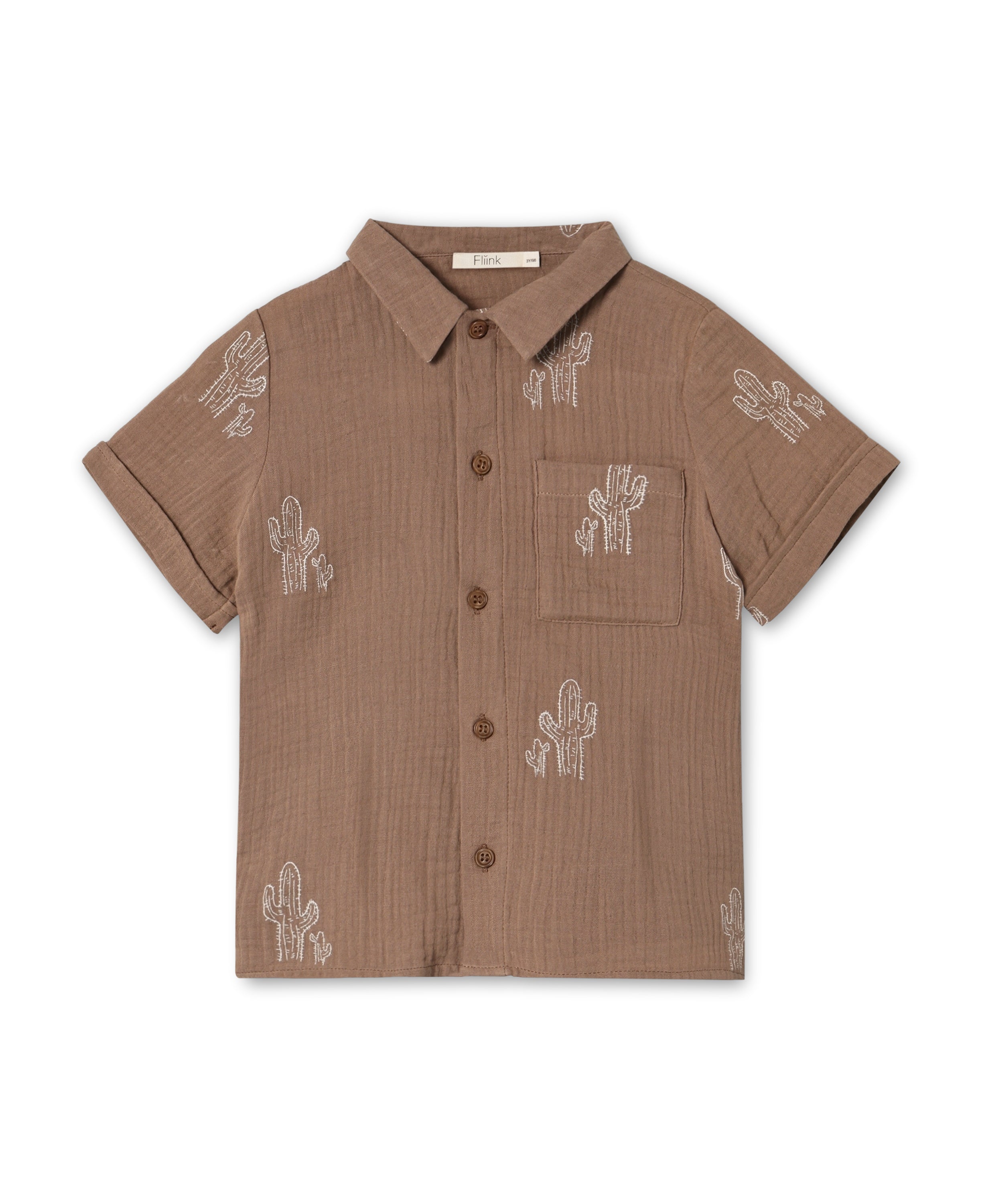 Fliink Hello Ss Shirt Pine Bark Cactus 80 Cm