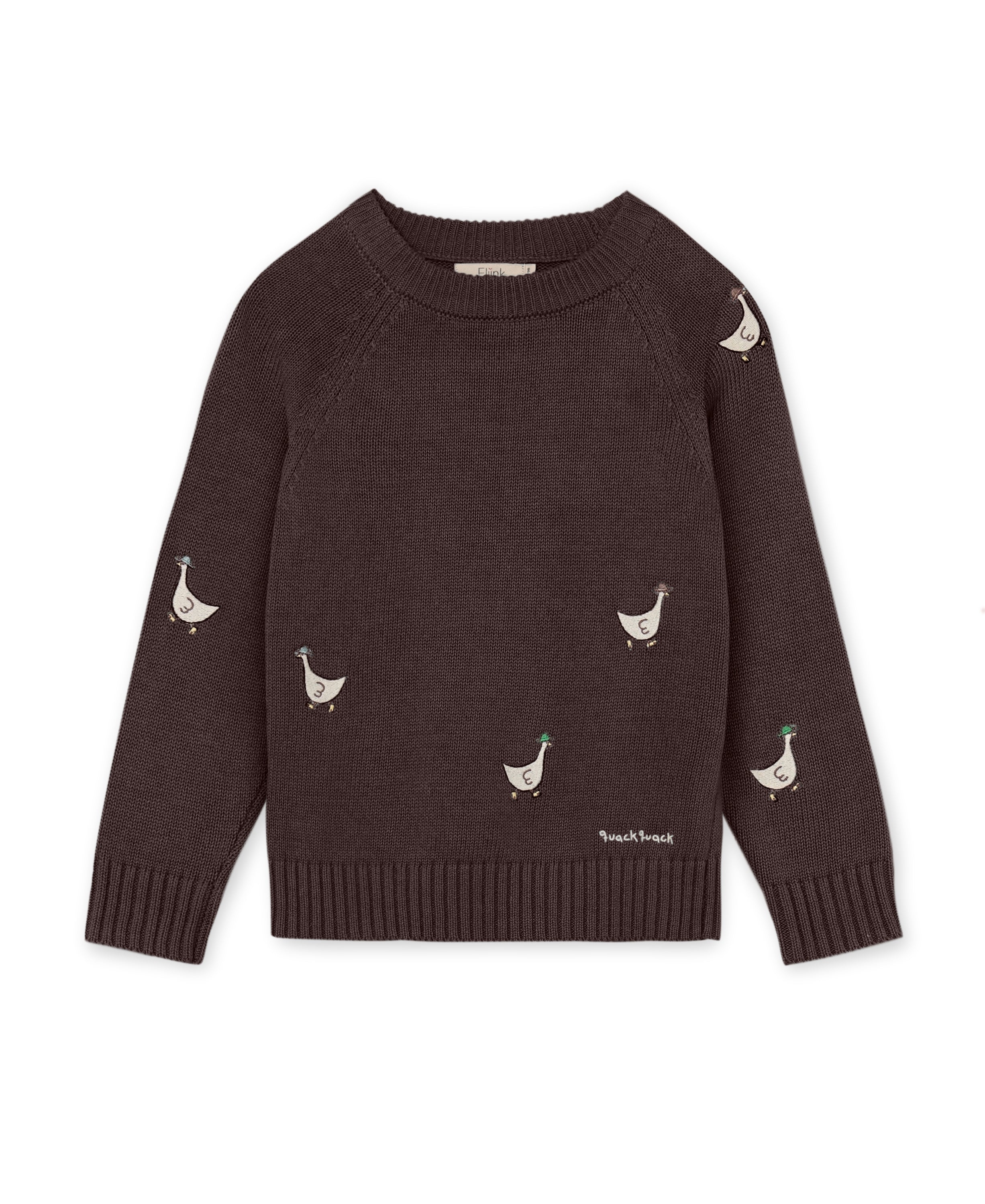 Fliink Mahdi Knit Pullover Coffee Bean 80 Cm
