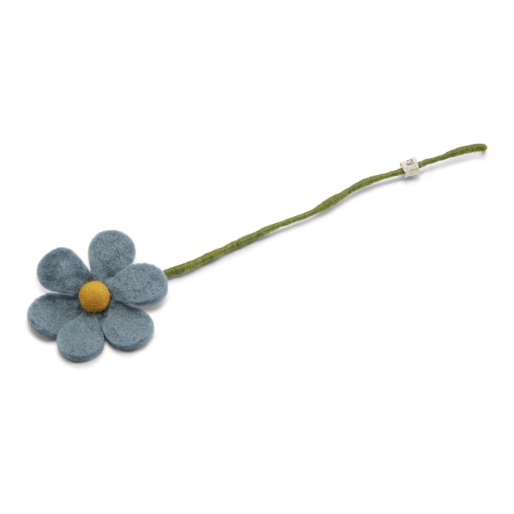 Gry Og Sif Filt Blomst Blå