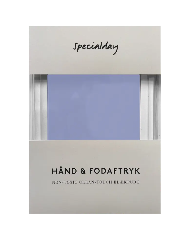 Hånd Og Fodaftryk Blå
