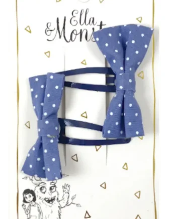 Hårclips Blue Butterfly Dot