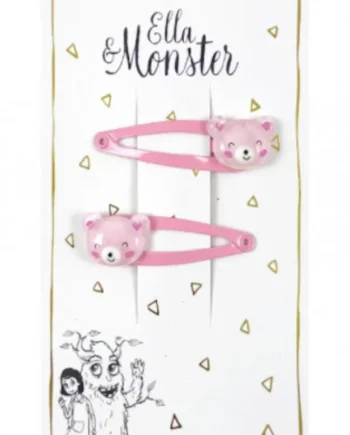 Hårclips Pink Bear