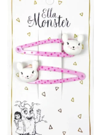 Hårclips Pink Bunny