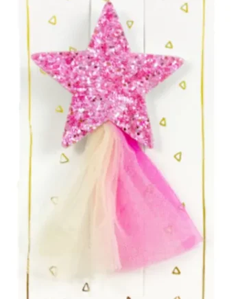 Hårclips Princess Star Pink
