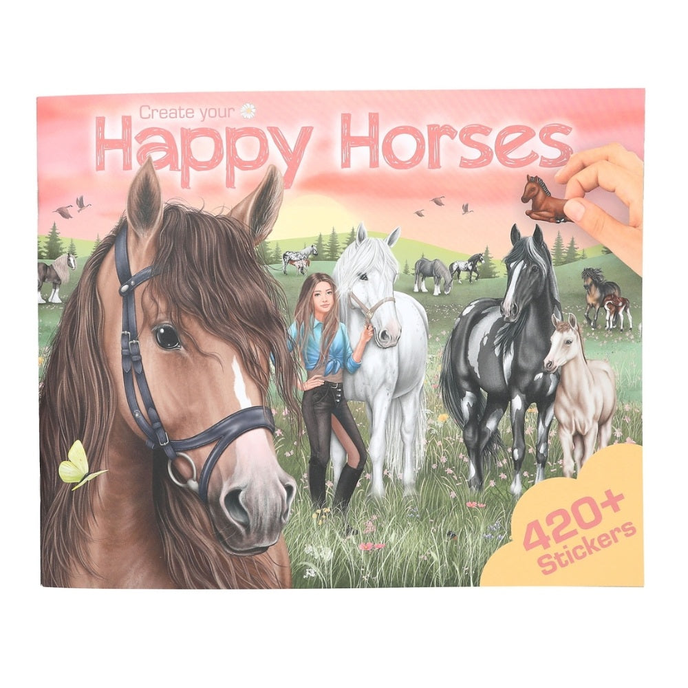 Happy Horses Klistermærkebog 420 Stickers