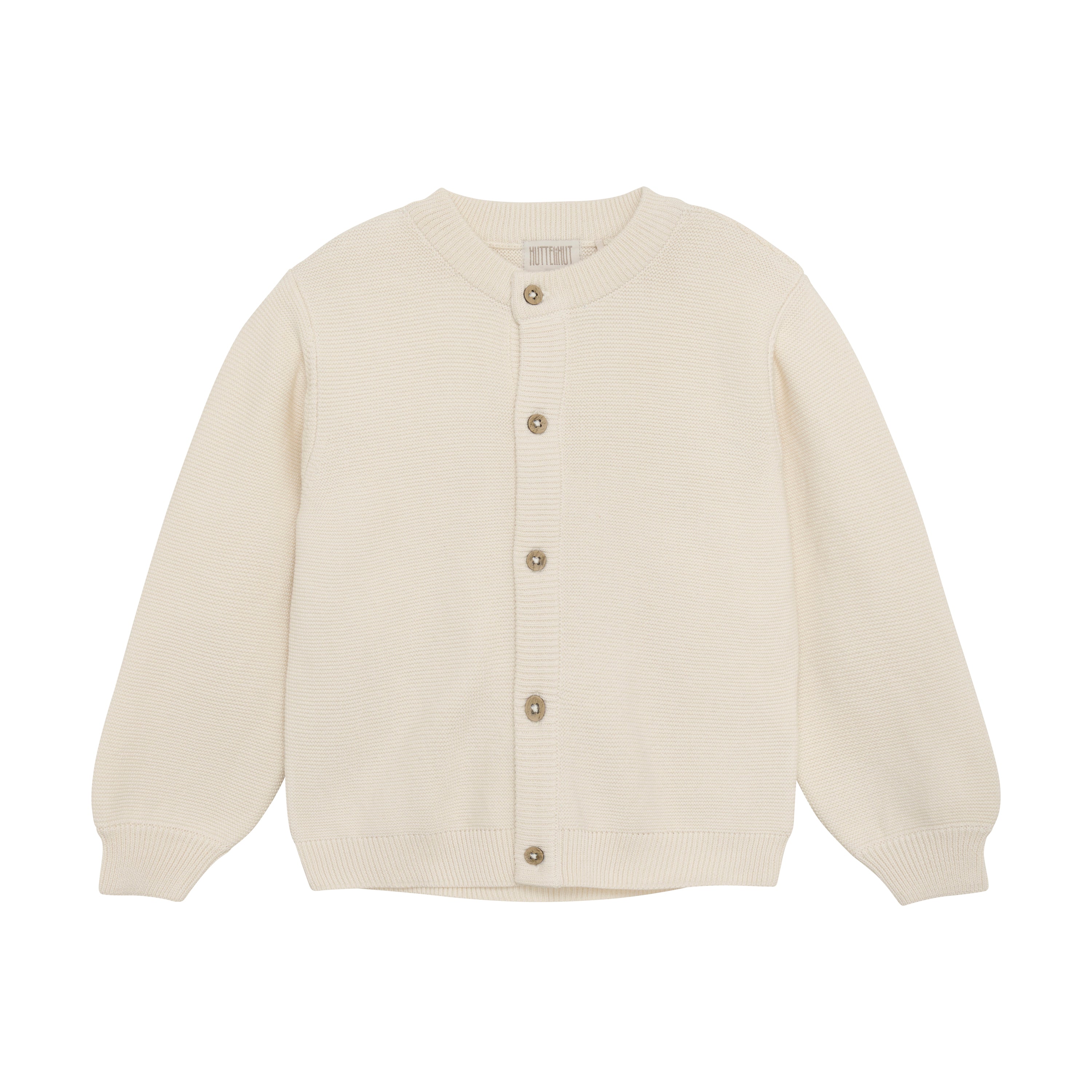 Huttelihut Strik Cardigan  Eggnog 86 Cm