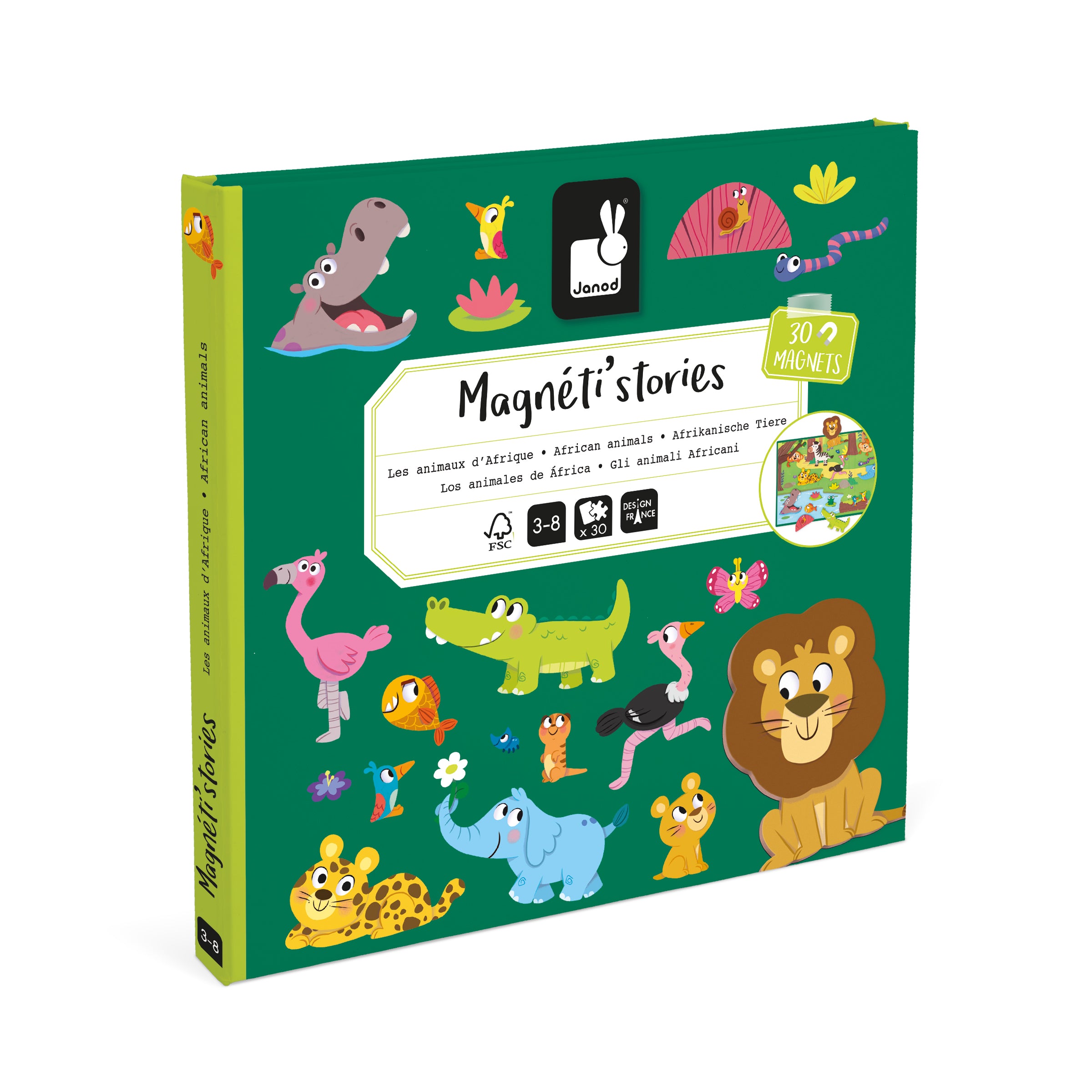 Janod Magneti 39 Stories African Animals