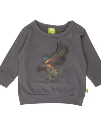 Jersey Bluse Gråbrun