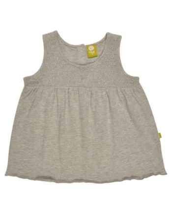 Jersey Blusetop Gråmeleret