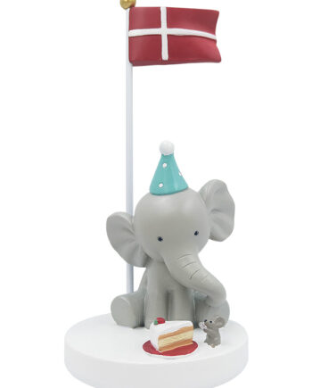 Kids By Friis Bordflag  Elefant Med Mus Og Kage