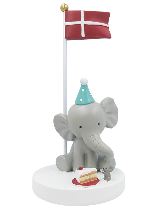 Kids By Friis Bordflag  Elefant Med Mus Og Kage