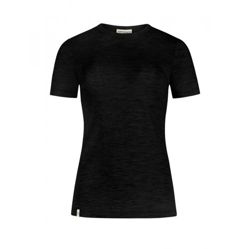 Kortærmet -shirt Til Dame 100 Merino Uld Black
