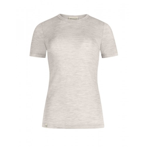 Kortærmet -shirt Til Dame 100 Merino Uld Nature Melange