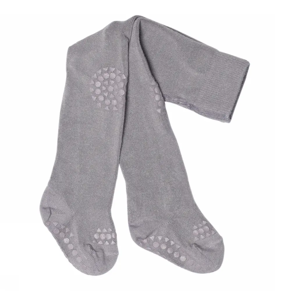 Kravle Strømpebukser Bambus Lavender Gray 12-18