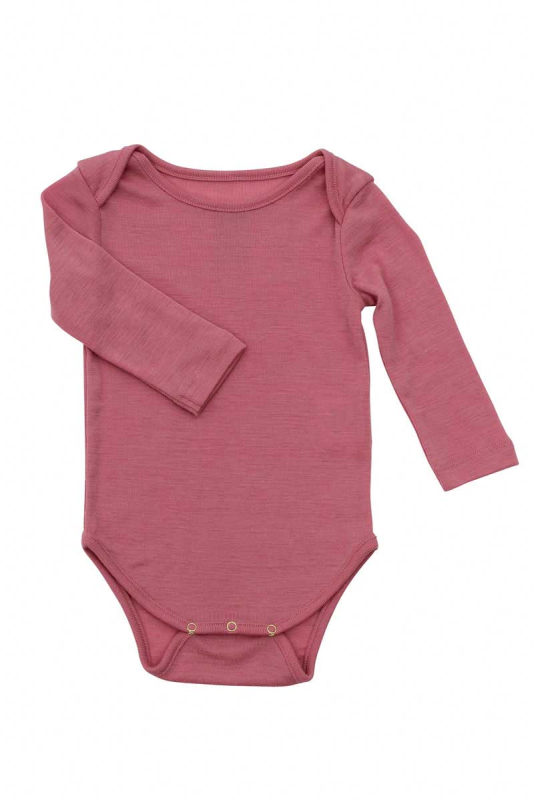 Langærmet Uldbody Dark Coral