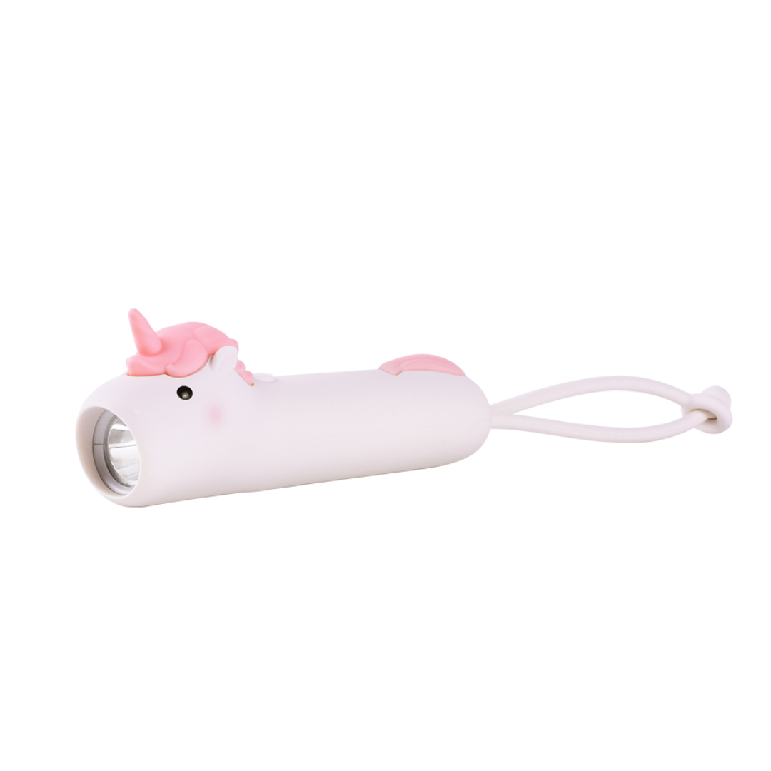Led Lommelygte Enhjørning 28 Cm Blød Silikone  Bpa-fri