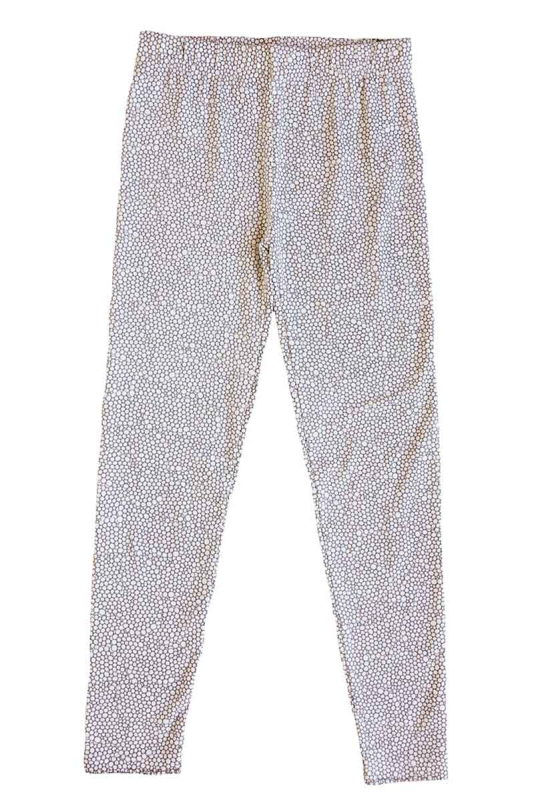 Leggings Hvidt Bobleprint