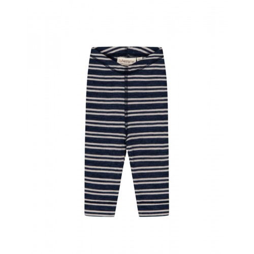 Leggings   100  Merino Uld  Oeko-texâ  56 Navy Nature Melange