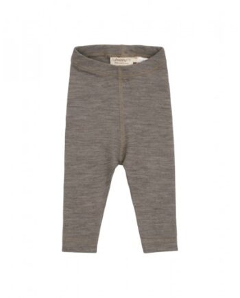 Leggings   100  Merino Uld Til Baby Og Børn Light Brown Melange 56