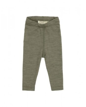 Leggings   100  Merino Uld Til Baby Og Børn Moss Melange 56