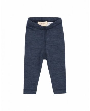 Leggings   100  Merino Uld Til Baby Og Børn Navy Melange 56