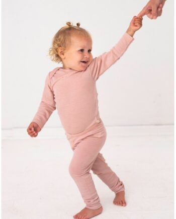 Leggings   100  Merino Uld Til Baby Og Børn Rose Melange 56