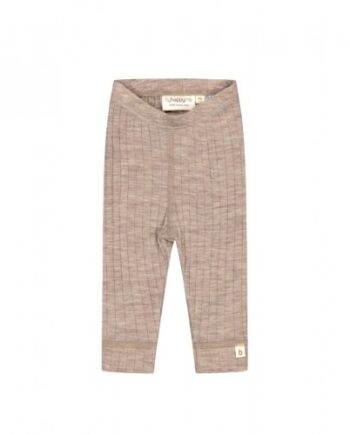 Leggings Med Dropneedle-struktur   100  Merino Uld  Oeko-texâ  Beige Melange 56