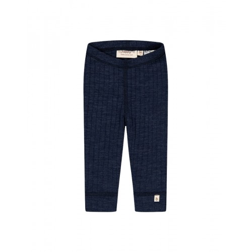 Leggings Med Dropneedle-struktur 100 Merino Uld Oeko-texâ Navy Melange 56