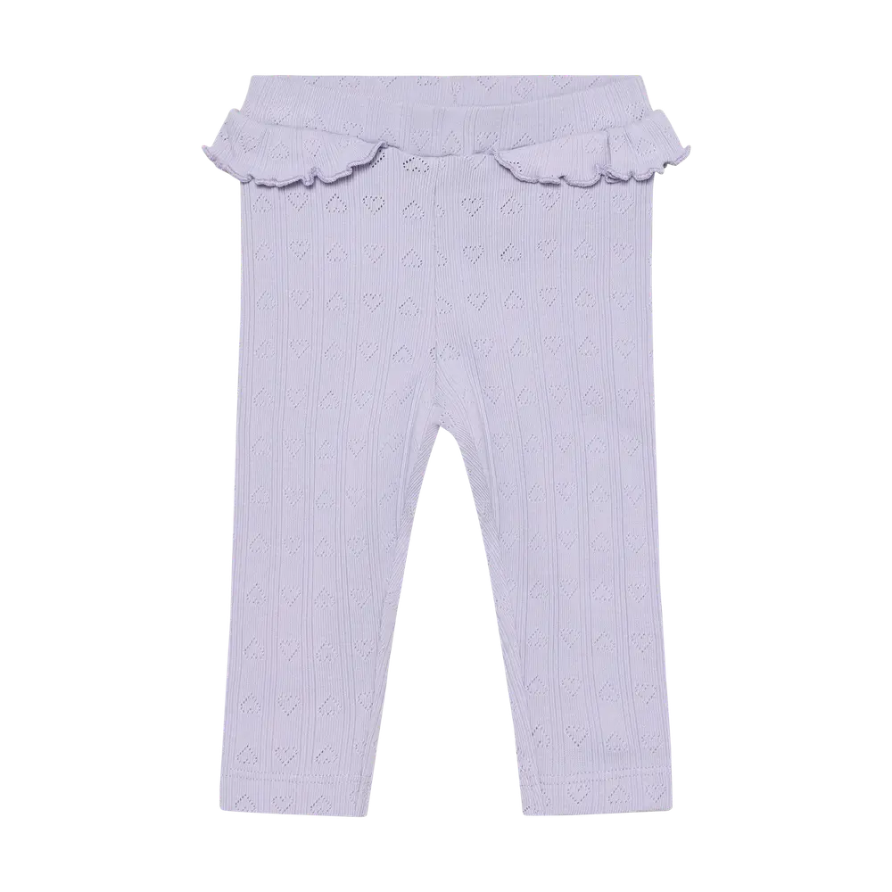 Leggings Pointelle Purple Heather 80