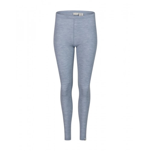 Leggings Til Dame   100  Merino Uld   Light Blue Melange