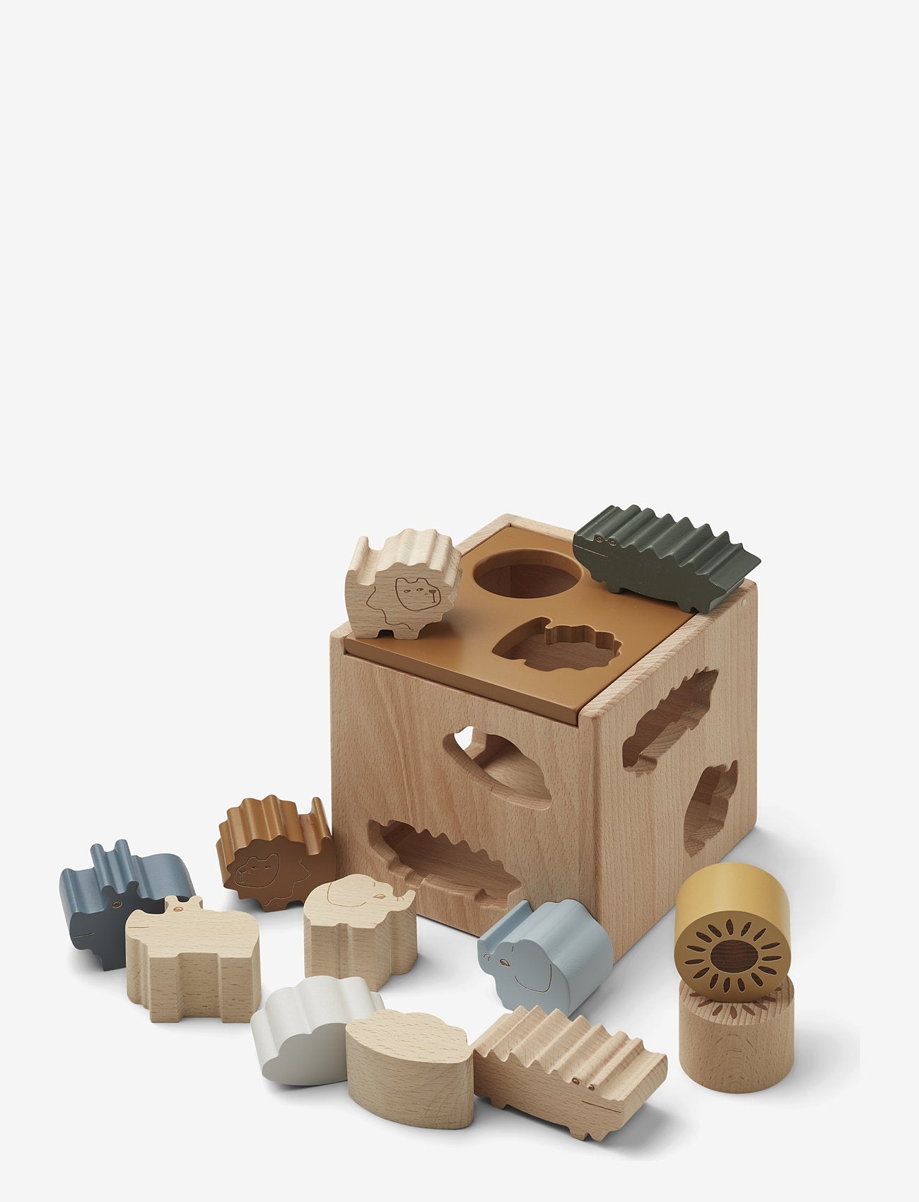 Liewood Gary Puzzle Cube Safari Golden Caramel Multi Mix