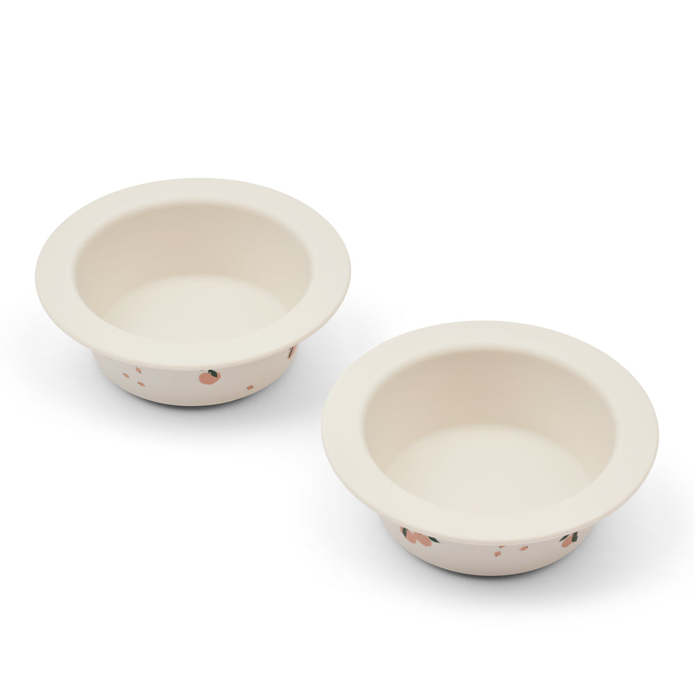 Liewood Peony Skridsikker Skål   Pak Peach   Sea Shell