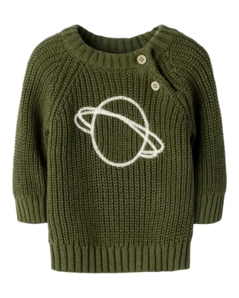 Lil  Atelier Emlen Sweater Winter Moss 80