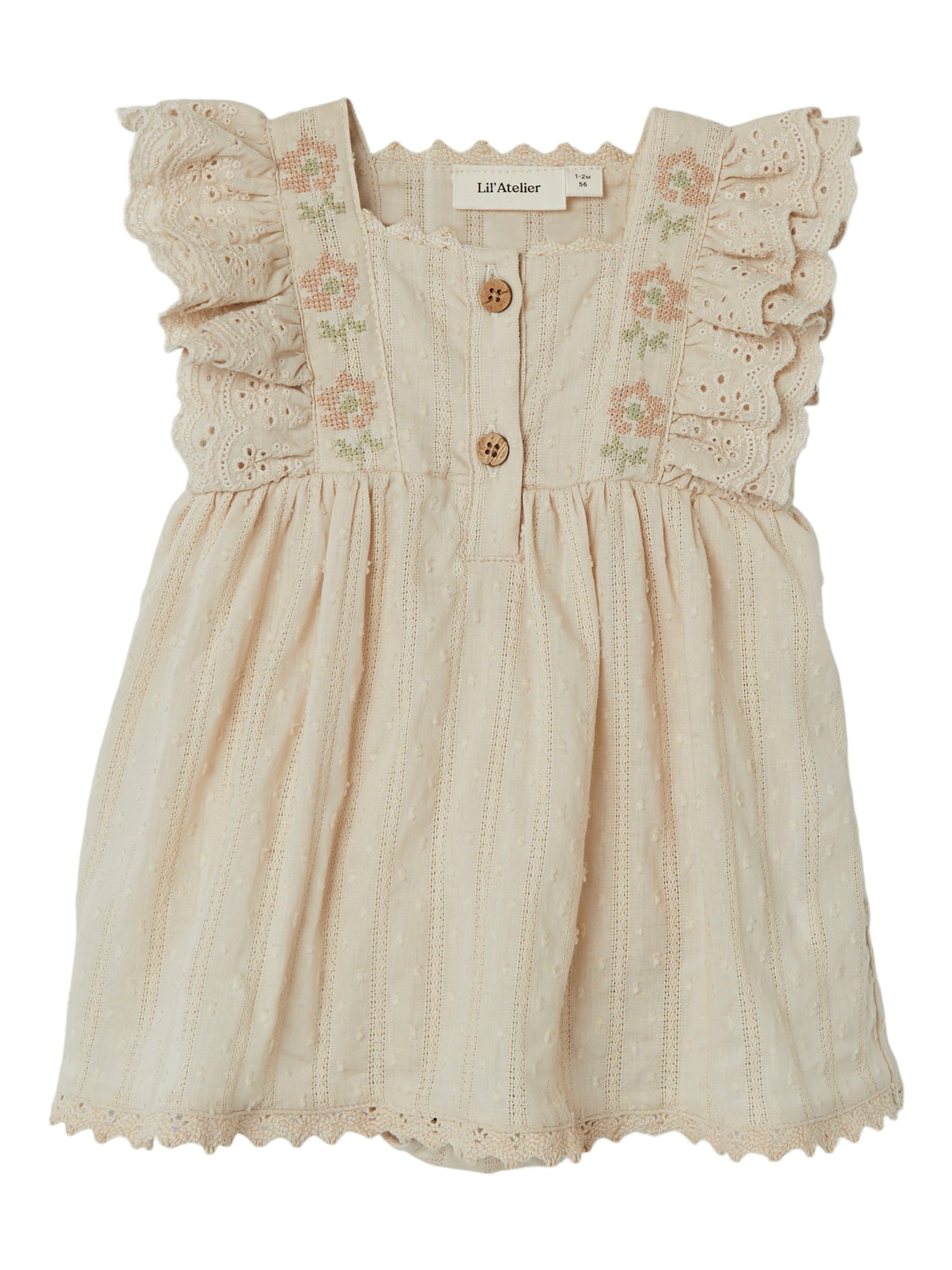 Lil Atelier Fannie Body Dress Sandshell 56 Cm