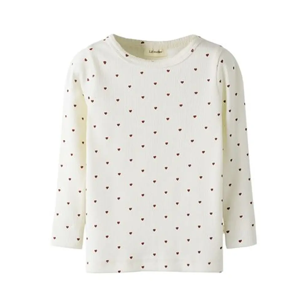 Lil  Atelier Gago Slim Langærmet Top Coconut 92