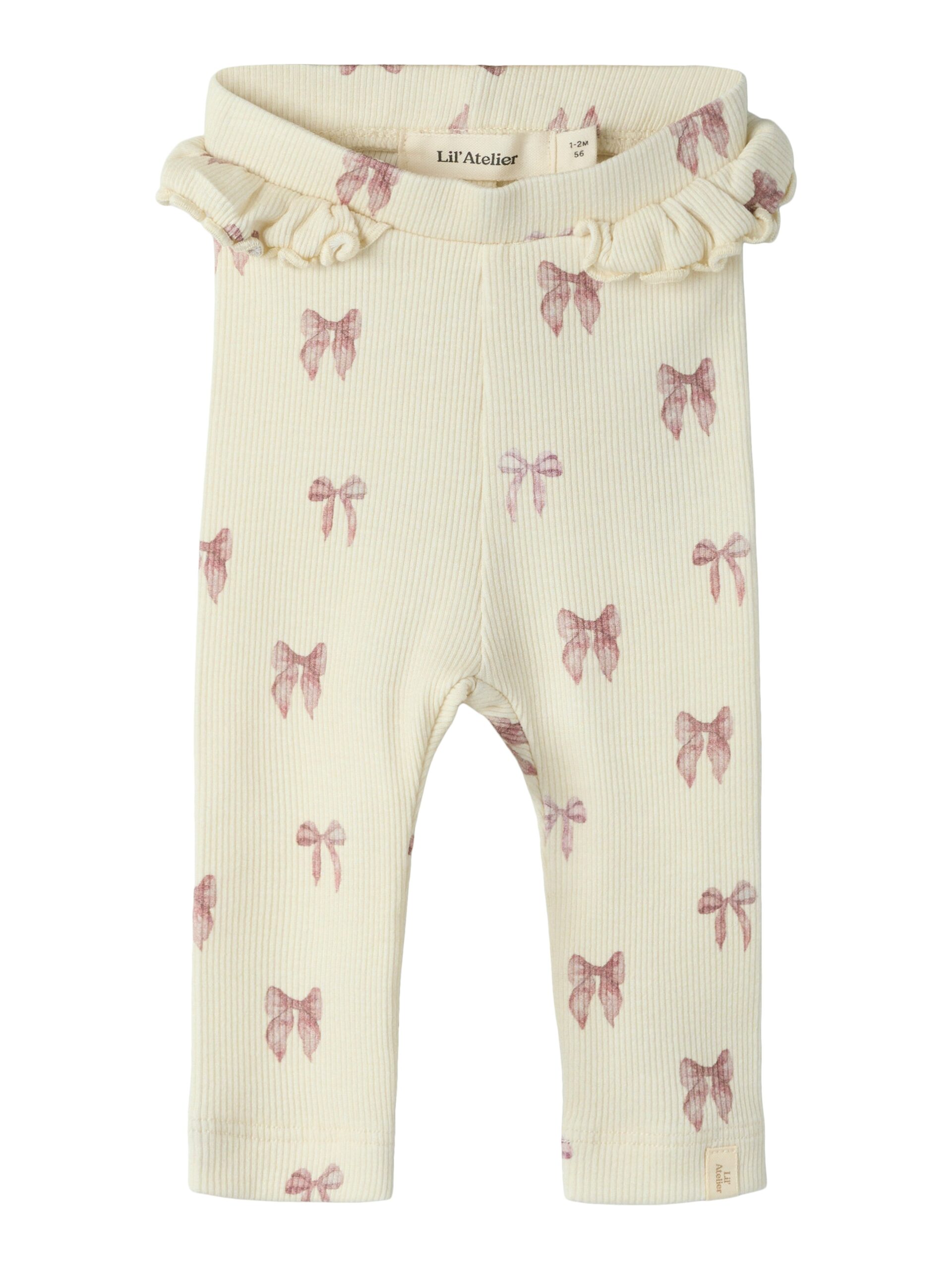 Lil Atelier Gavo Efi Legging Turtledove Bow 56 Cm