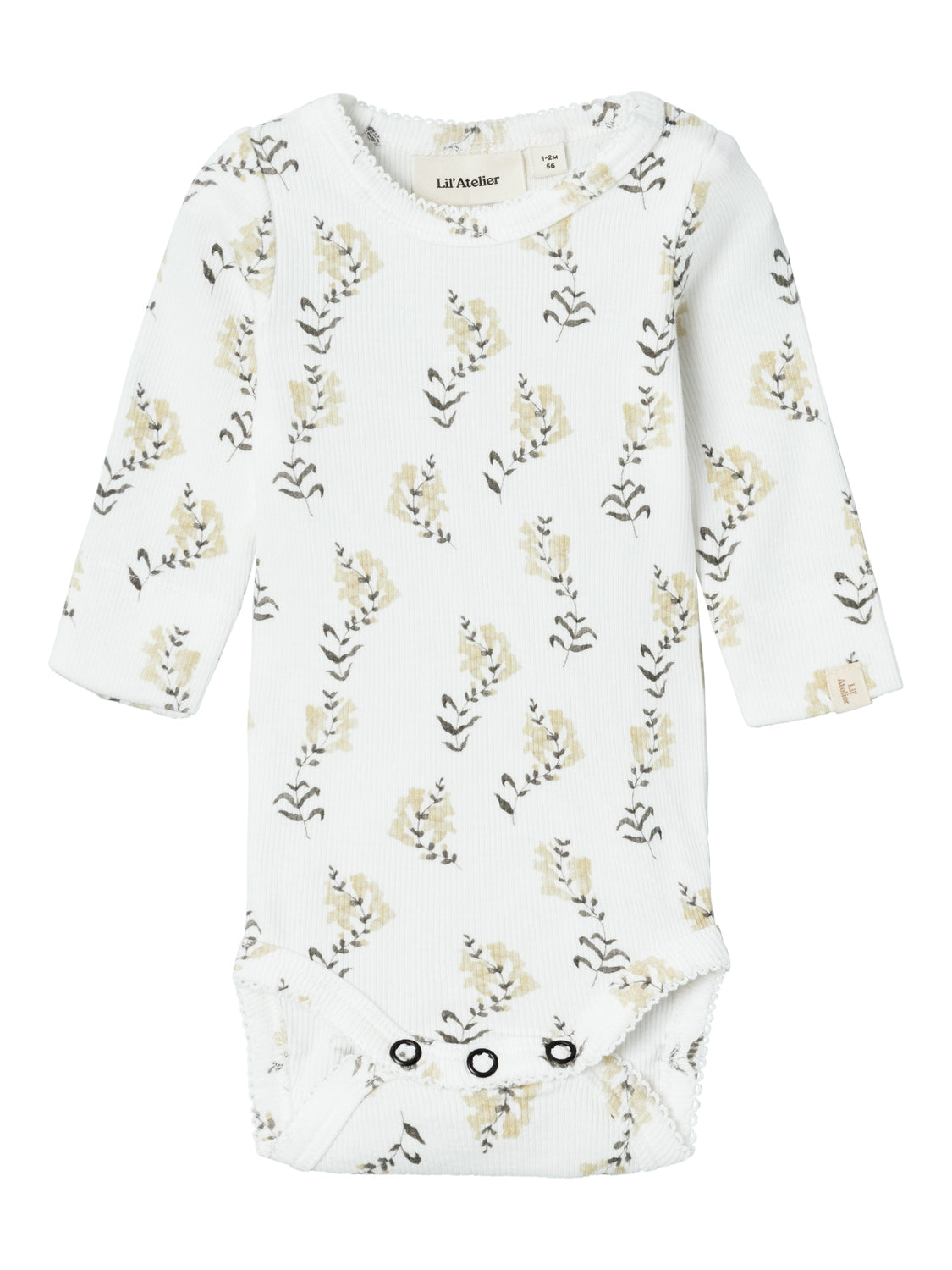 Lil Atelier Gavo Slim Body Cocnut Milk Yellow Flower 56 Cm