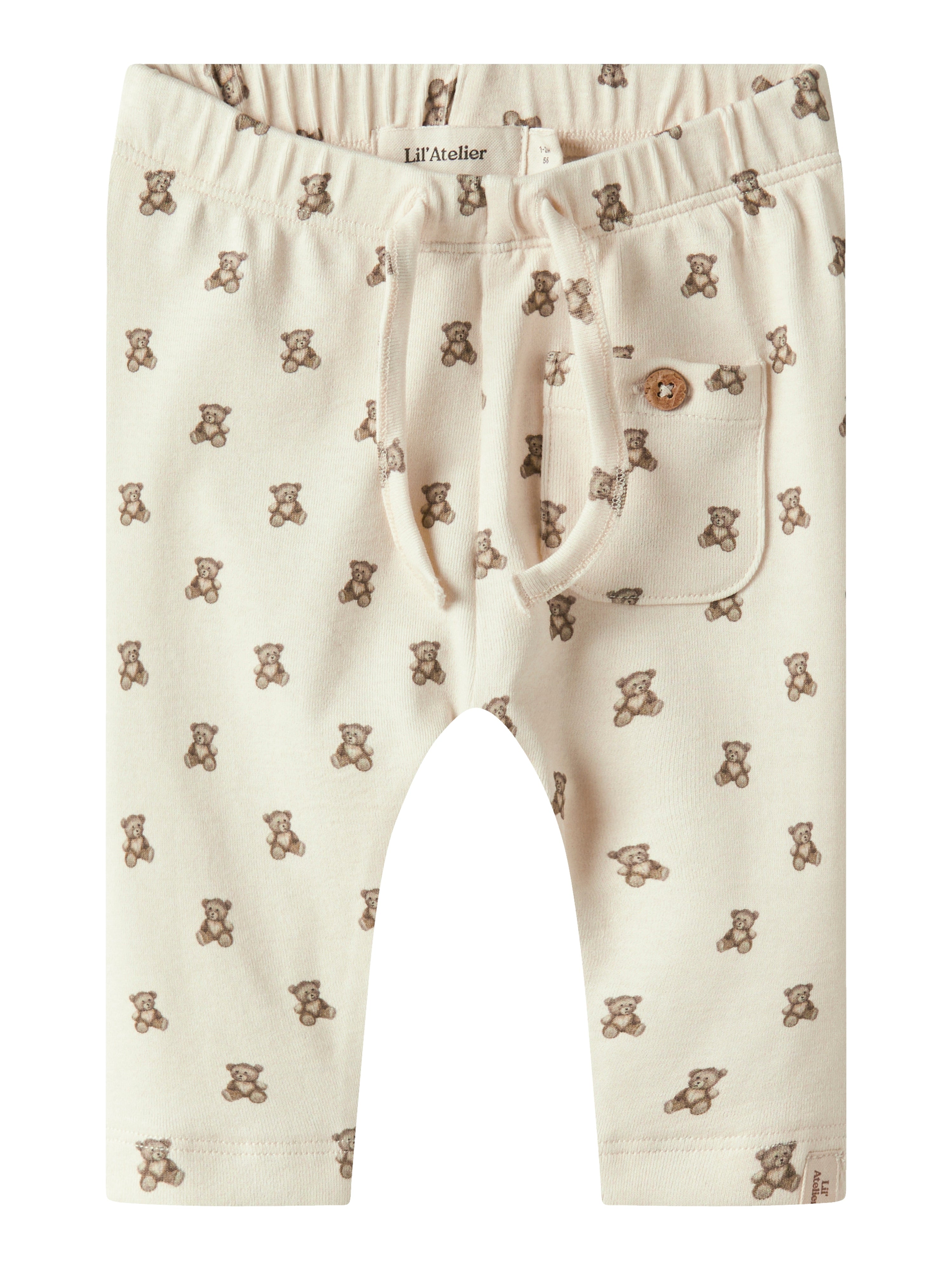 Lil Atelier Gayo Eli Pants Noos Turtledove Teddybear 56 Cm