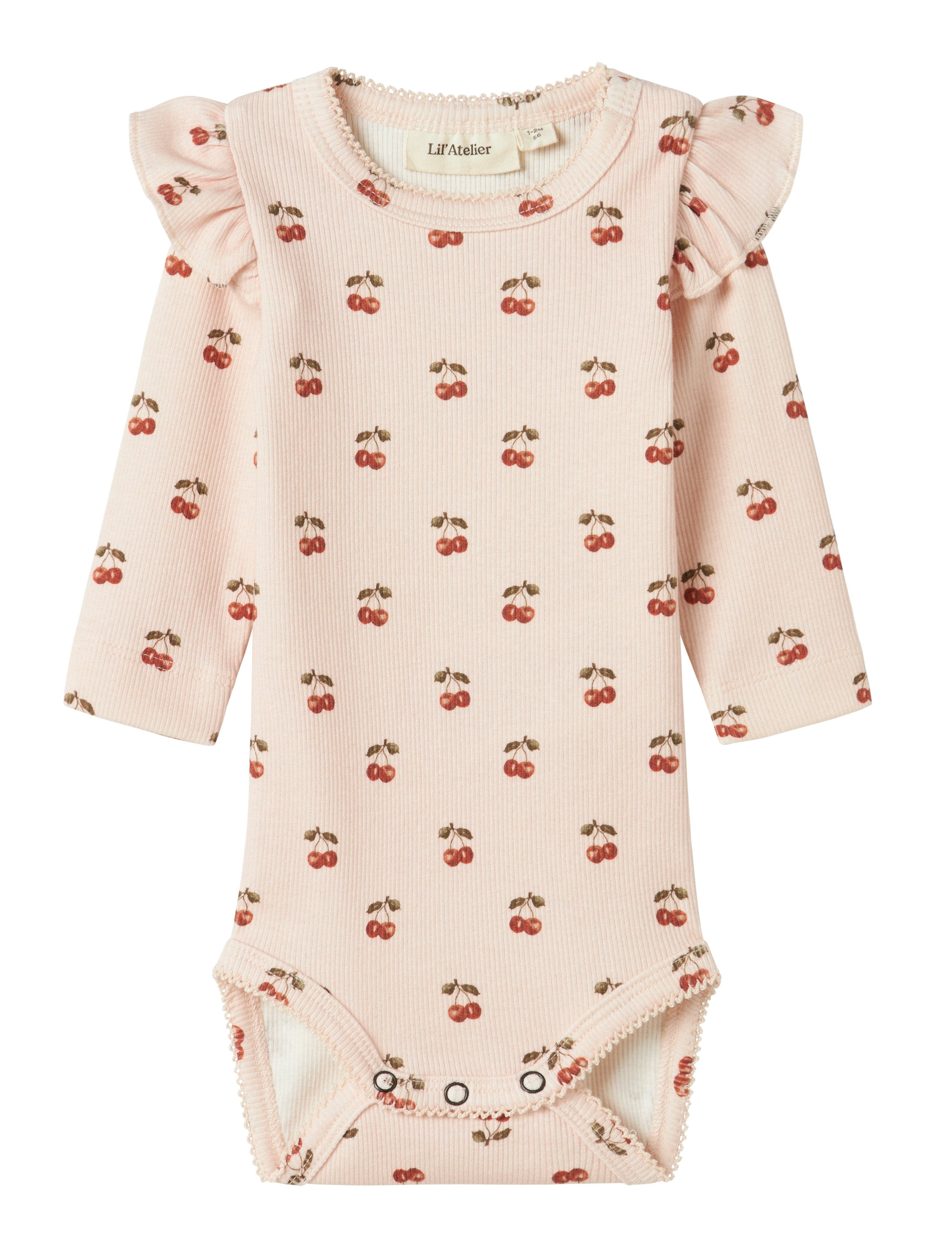 Lil Atelier Lavo Eve Body Noos Silver Peony Cherry 56 Cm