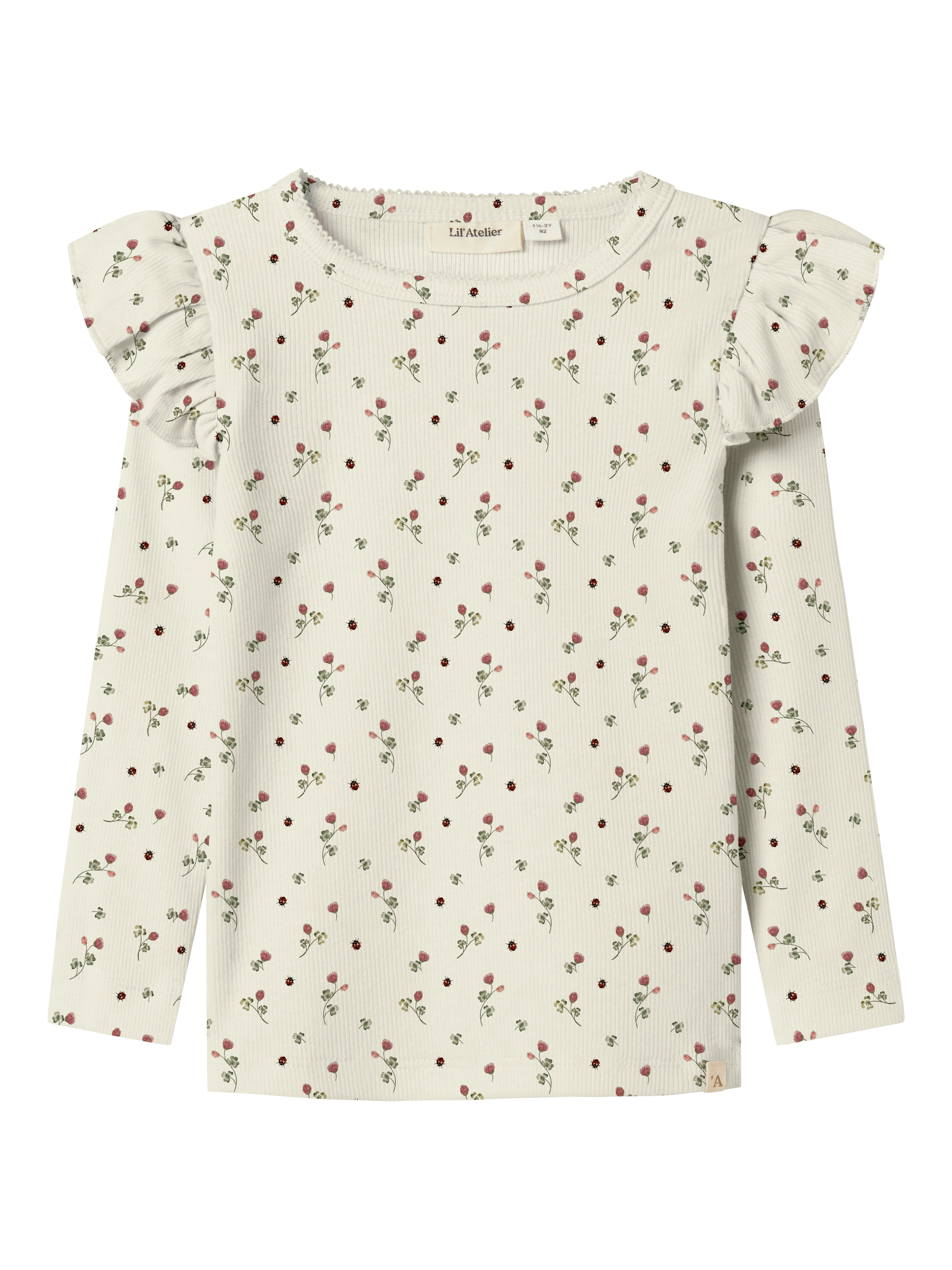 Lil Atelier Lavo Eve Slim Top Turtledove Clover 92 Cm
