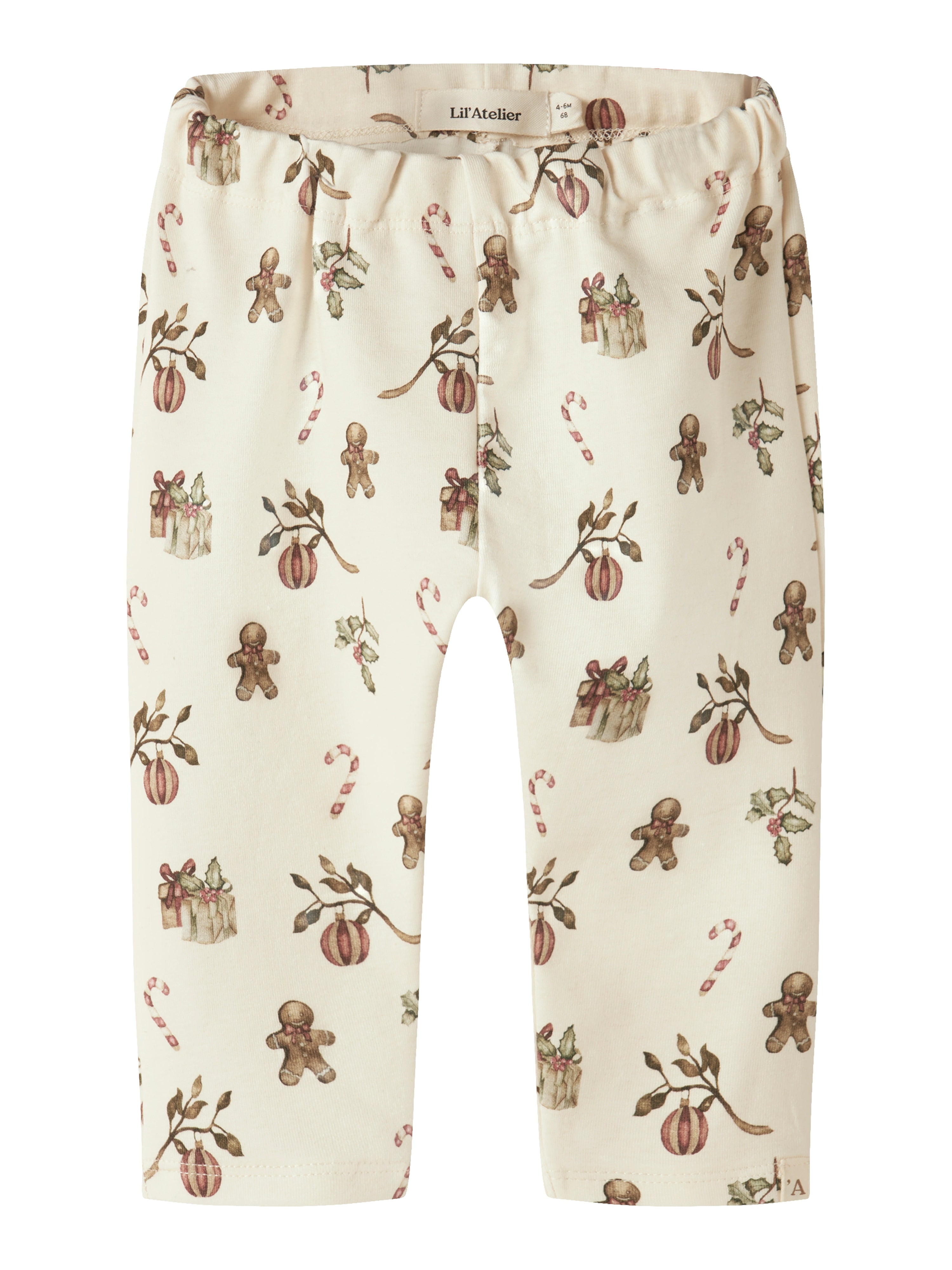 Lil Atelier Layo Gan Pants Turtledove Christmas 56 Cm