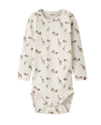 Lil Atelier Layo Geu Ls Slim Body Coconut Milk Lion 56 Cm