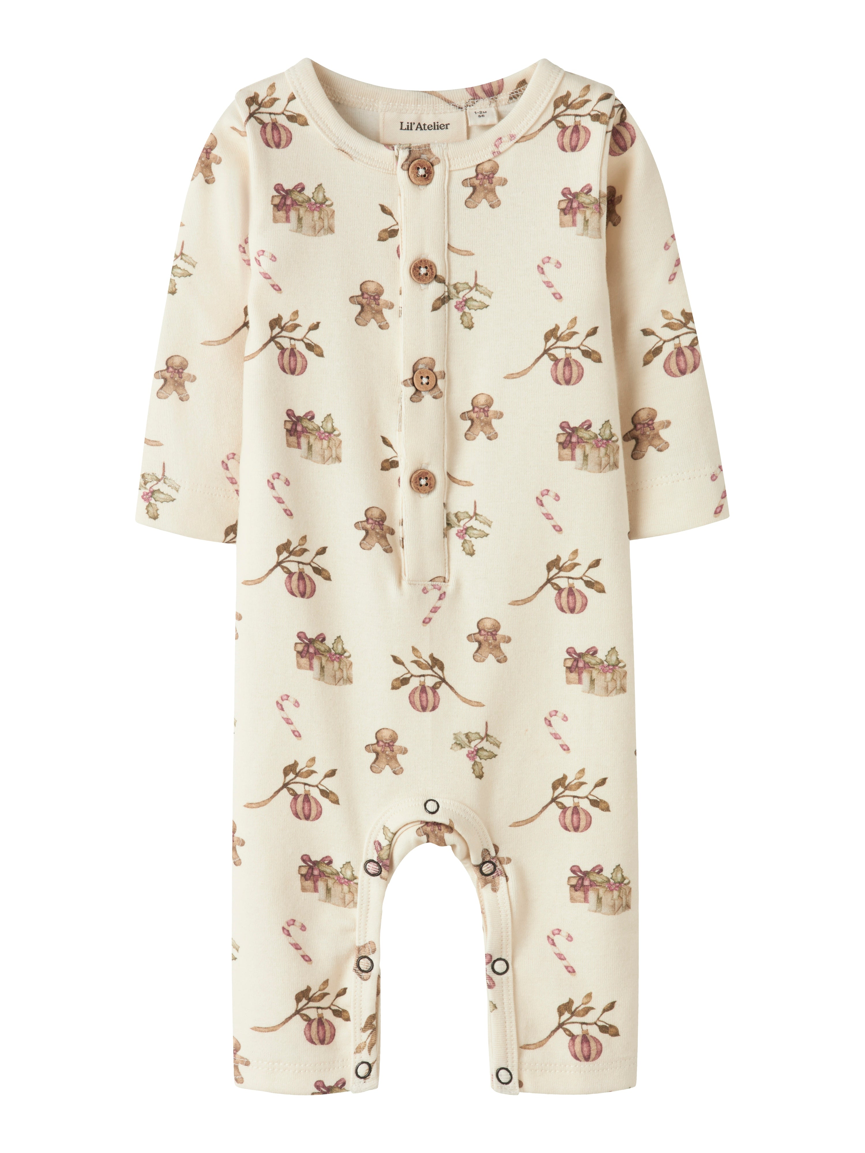 Lil Atelier Layo Gip Ls Slim Suit Turtledove Christmas 56 Cm
