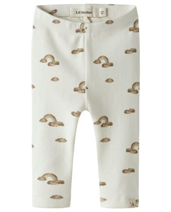Lil Atelier Layo Kim Leggings Coconut Milk Rainbow 56 Cm