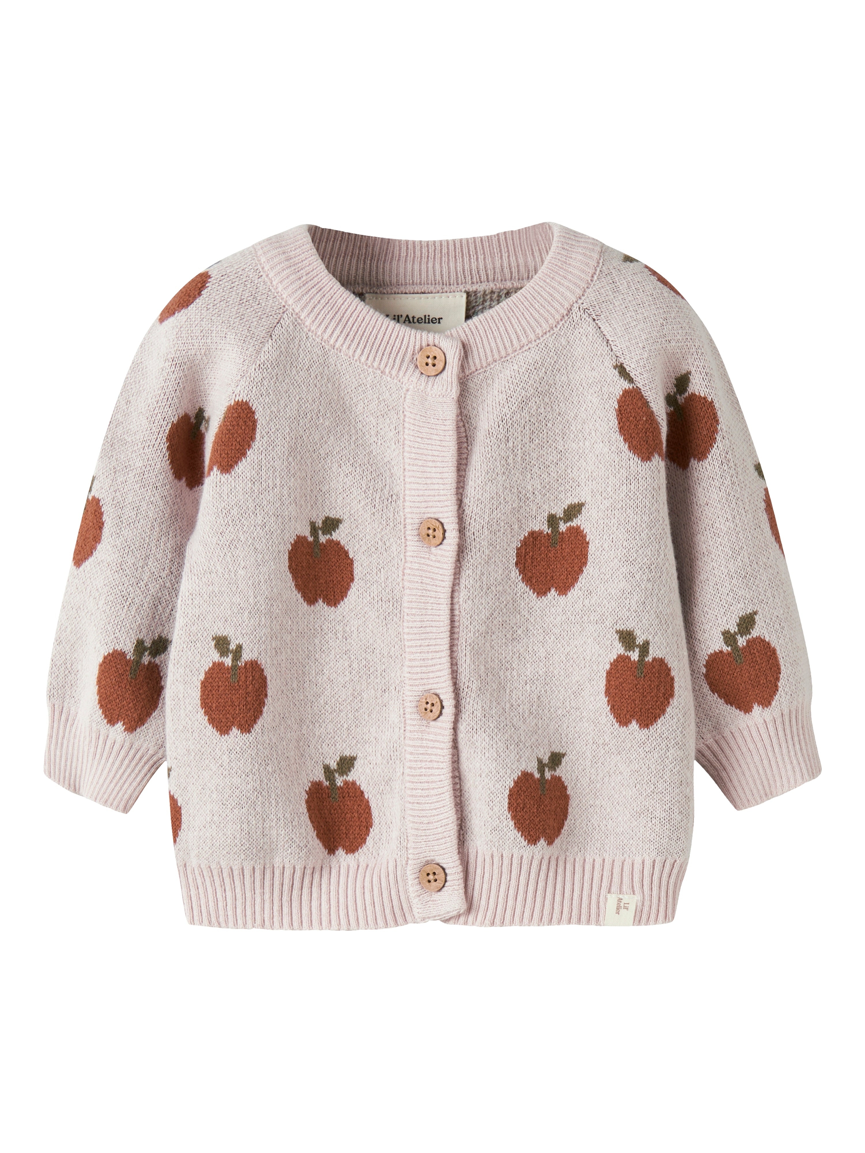 Lil Atelier Lulio Knit Cardigan Noos Hushed Violet 56 Cm