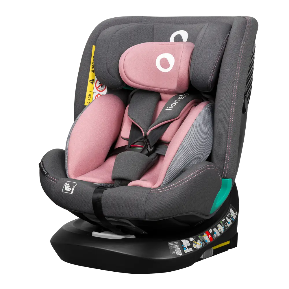Lionelo Bastiaan One  -size Autostol Pink Rose