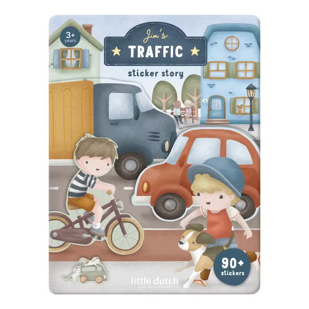 Little Dutch Klistermærkebog Jim Trafikken