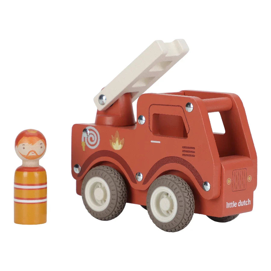 Little Dutch Træfigur Brandbil