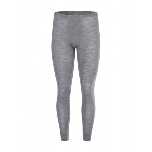Longjohns Til Herre 100 Merino Uld Grey Melange