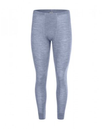 Longjohns Til Herre   100  Merino Uld   Light Blue Melange